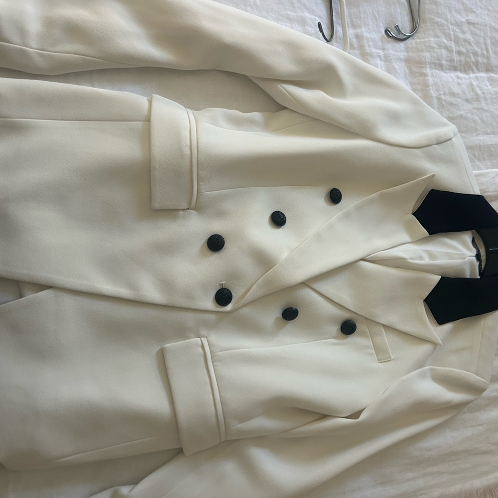 Generation Love Cream Double-Breasted Blazer